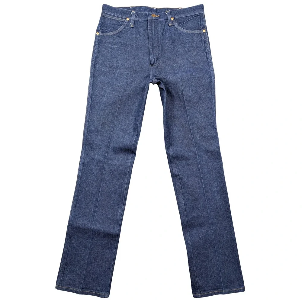 Wrangler 936DEN Jeans Mens 32x34 (35x34) Blue Slim Cowboy Western Straight Denim